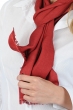Cachemire et Soie accessoires scarva rouge cuivre profond 170x25cm